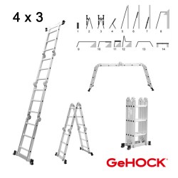 Πολυμορφική Σκάλα Αλουμινίου 4 x 3 GeHOCK 9351370 GeHOCK