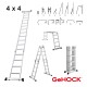 Πολυμορφική Σκάλα Αλουμινίου 4 x 4 GeHOCK 9351475 GeHOCK