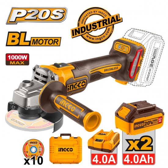 CAGLI271532 Γωνιακός Τροχός Μπαταρίας 115mm 20V Li-Ion CAGLI271532 Γωνιακός Τροχός Μπαταρίας 115mm 20V Li-Ion
