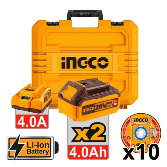 CAGLI271532 Γωνιακός Τροχός Μπαταρίας 115mm 20V Li-Ion CAGLI271532 Γωνιακός Τροχός Μπαταρίας 115mm 20V Li-Ion