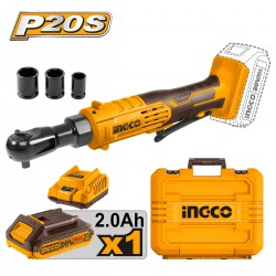 Καστάνια 3/8" Μπαταρίας 20V Li-Ion +Βαλίτσα 65Nm CDRLI2060152 INGCO