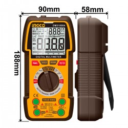 Ψηφιακό Πολύμετρο 1000V True RMS με Μέτρηση AC/DC/ Αντίστασης/ Χωρητικότητας/ Συχνότητας/ Kύκλος λειτουργίας/ Θερμοκρασίας/ NCV DM310004