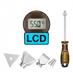  HGLI20035 Πιστόλι Θερμού Αέρα Μπαταρίας 20V Li-Ion με LCD Οθόνη