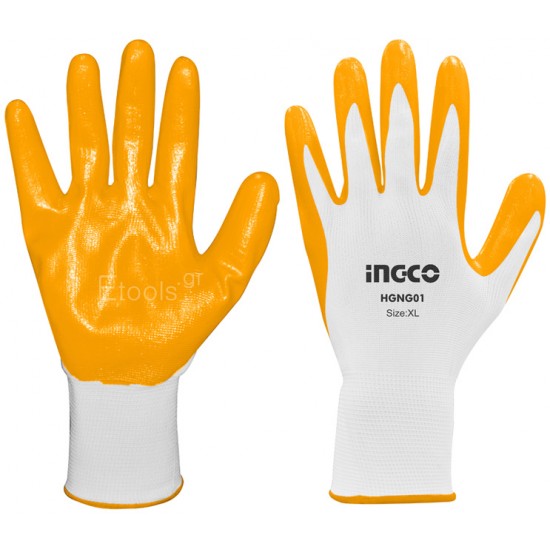 Γάντια νιτριλίου XL INGCO