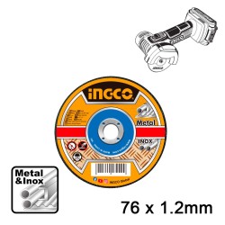 Δίσκοι Κοπής Σιδήρου/inox 76mm x 1.2mm MCD30176 INGCO