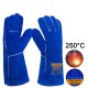 Γάντια Δερμάτινα Μακριά Ηλεκτροσυγκολλητών L-XL 14" 250°C HGVW03 INGCO