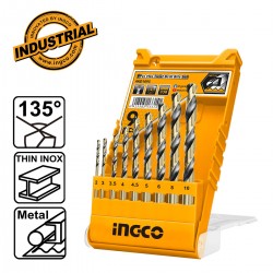 Σετ 9 τεμ Τρυπάνια Μετάλλου HSS AKD1095 INGCO