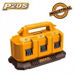 Επαγγελματικός Ταχυφορτιστής 6 Θέσεων 6x20V 4A FCLI2064 INGCO