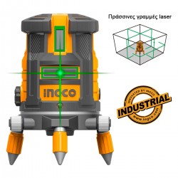 Επαγγελματικό Αυτοαλφαδιαζόμενο Laser με Πράσινες Ακτίνες HLL305205 INGCO