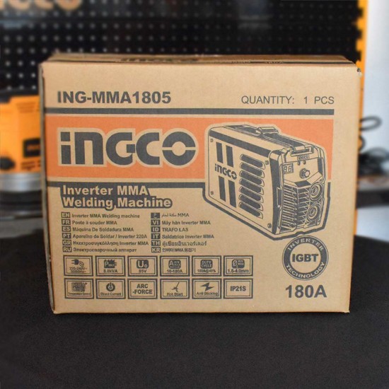 Ηλεκτροκόλληση Inverter 180Α MMA1805 INGCO