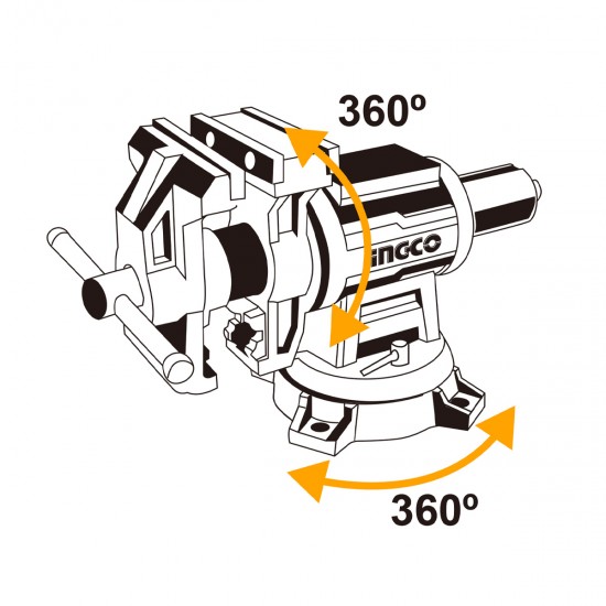 Μέγγενη Πάγκου 5" / 125mm HBV085 INGCO